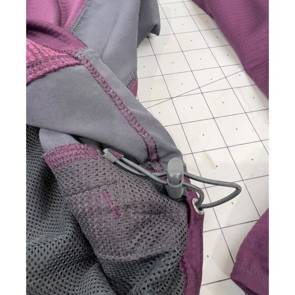 Columbia Men’s Large Canyon Hooded Fleece Jacket Omni-Wick Purple & Gray - Picture 8 of 11